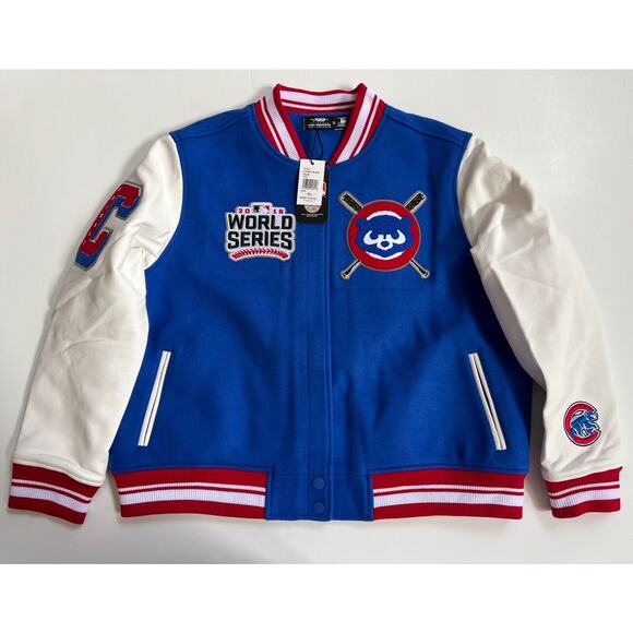 Pro Standard MLB Chicago Cubs Mashup Wool Women's Varsity Jacket Size XL - Picture 9 of 16